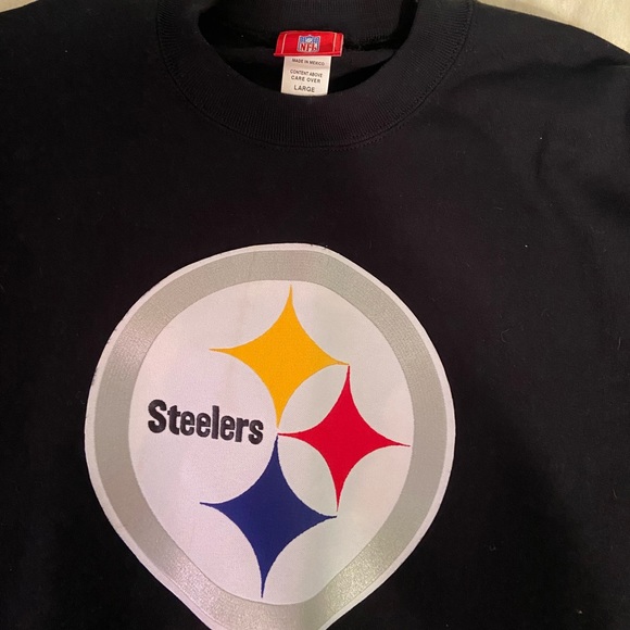 Men’s Large Steelers sweatshirt/pullover - Picture 2 of 11